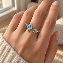Kingfisher Garden Adjustable Ring