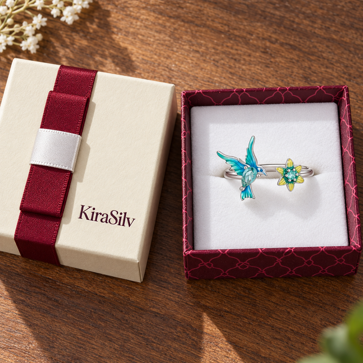 Kingfisher Garden Adjustable Ring