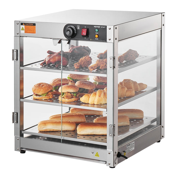 3-Tier Countertop Food Warmer Display