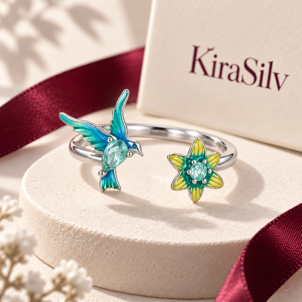Kingfisher Garden Adjustable Ring