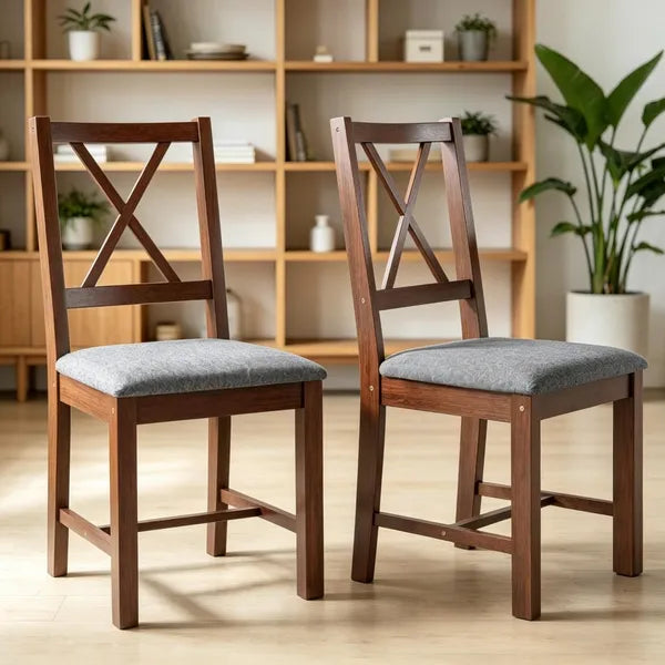 X-Back Dining Chairs, Set of 2