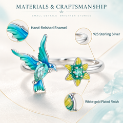Kingfisher Garden Adjustable Ring