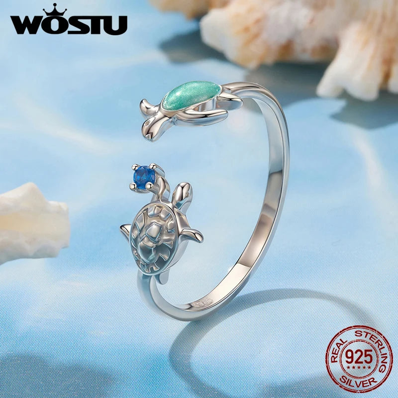 Sea Turtle Adjustable Ring