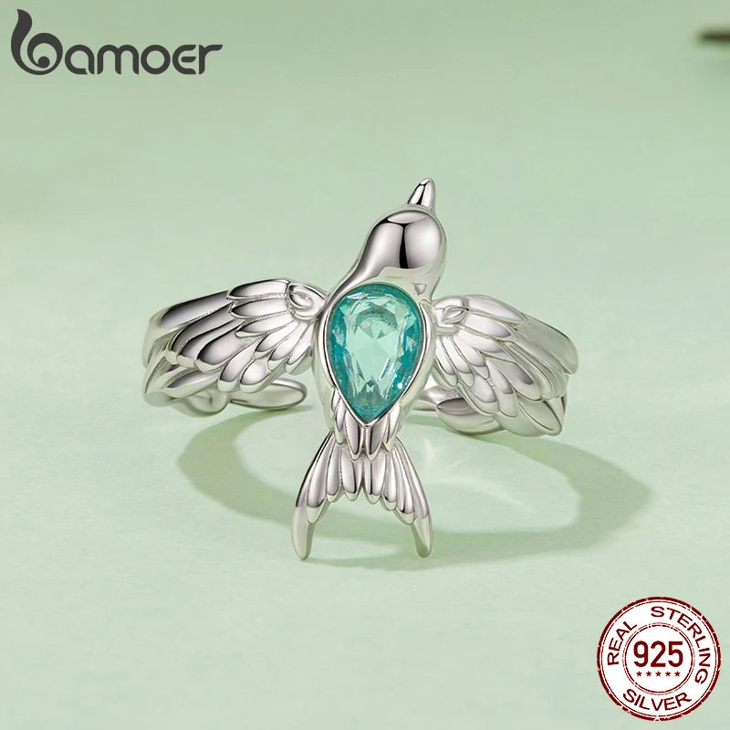 Spring Swallows Adjustable Ring