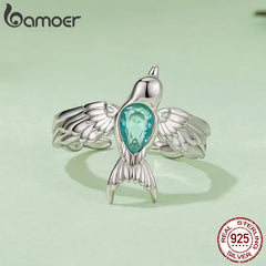 Spring Swallows Adjustable Ring