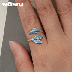 Ocean Whispers Adjustable Ring