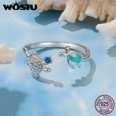 Sea Turtle Adjustable Ring