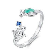 Ocean Whispers Adjustable Ring