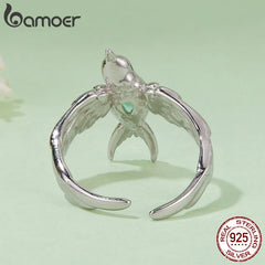 Spring Swallows Adjustable Ring