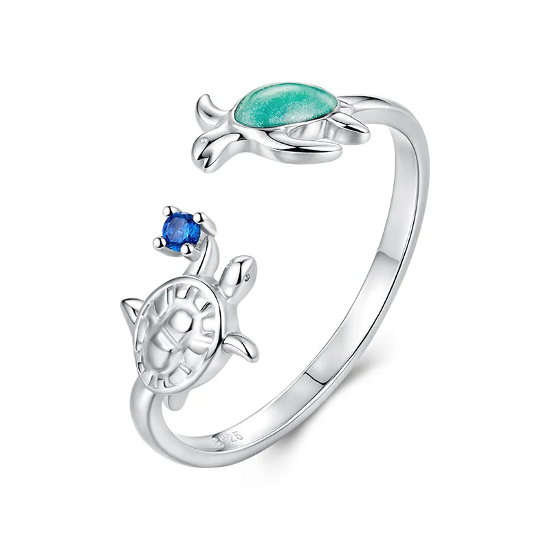 Sea Turtle Adjustable Ring