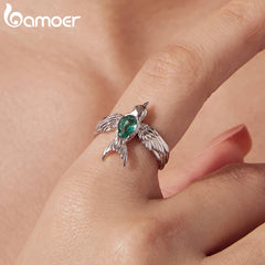 Spring Swallows Adjustable Ring