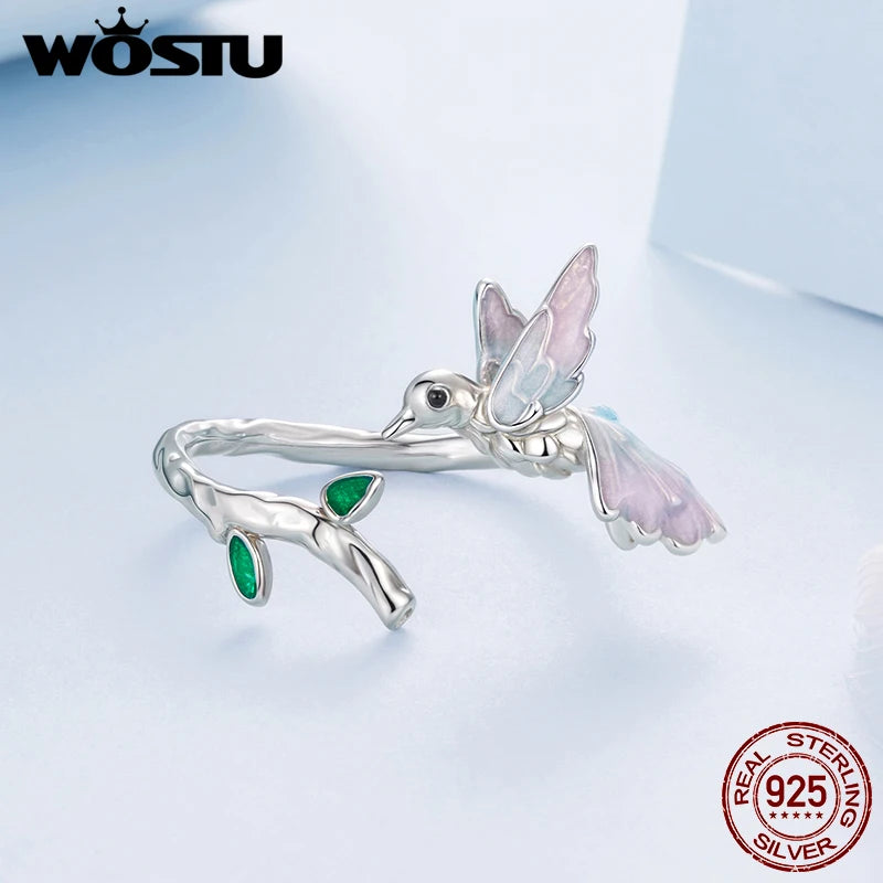 Blush Bird Adjustable Ring