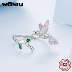 Blush Bird Adjustable Ring