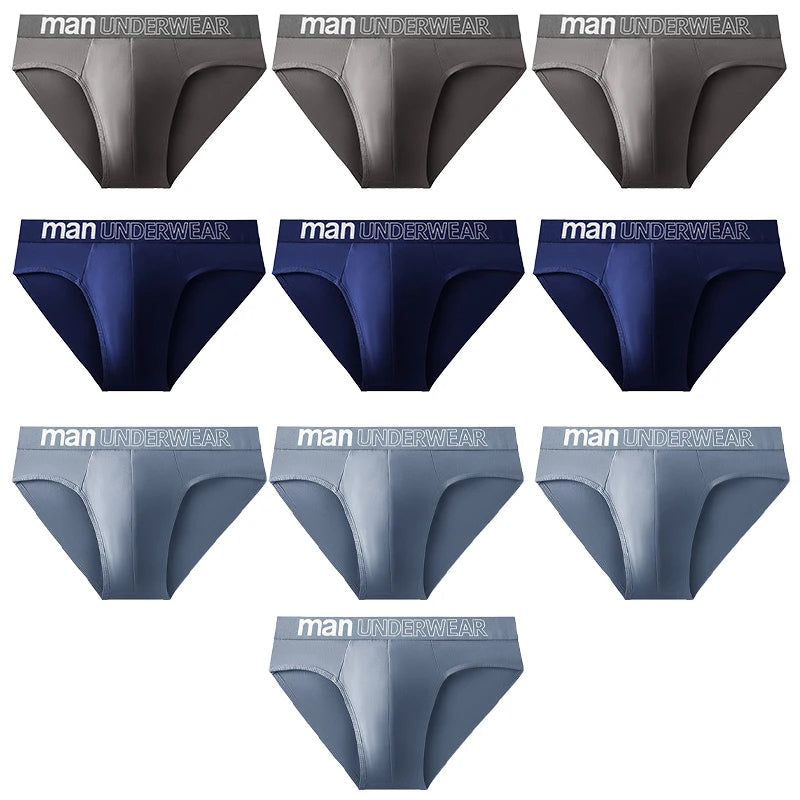 10 Pcs/Lot Men's Briefs Underwear Letter Comfortable Panties Shorts Sexy Boxer Shorts  Gifts for Man Underpants