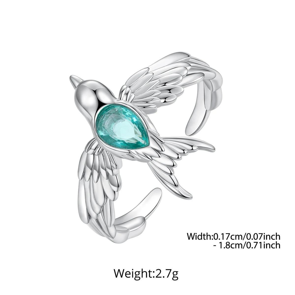 Spring Swallows Adjustable Ring