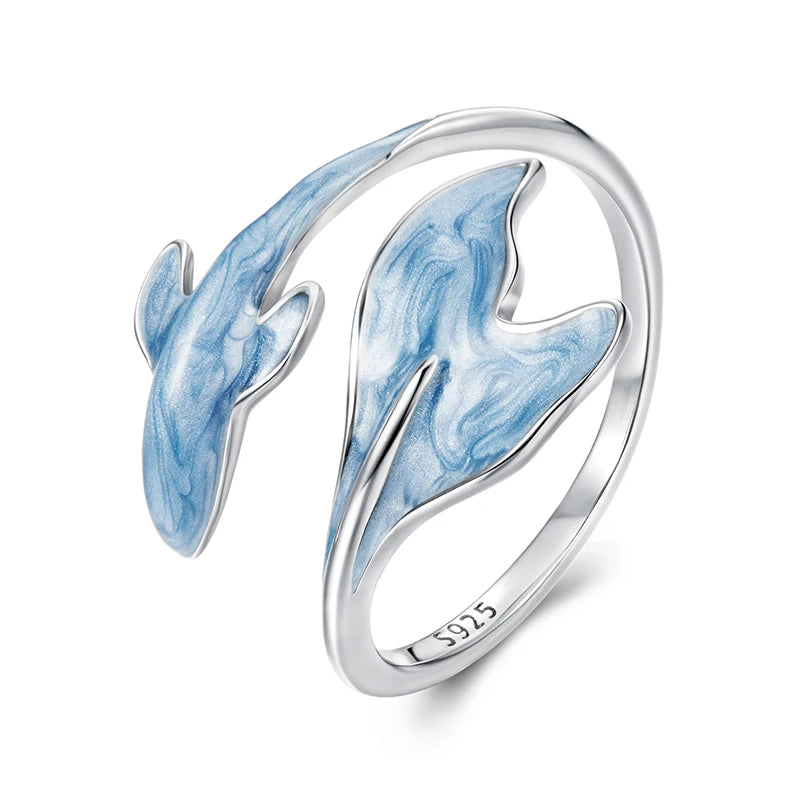 Blue Whale Adjustable Ring
