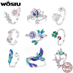 Whimsical Nature Adjustable Ring Collection