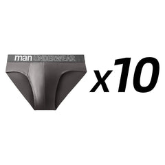 10 Pcs/Lot Men's Briefs Underwear Letter Comfortable Panties Shorts Sexy Boxer Shorts  Gifts for Man Underpants