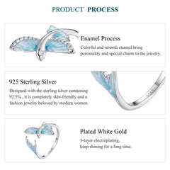 Blue Flying Fish Adjustable Ring