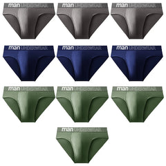 10 Pcs/Lot Men's Briefs Underwear Letter Comfortable Panties Shorts Sexy Boxer Shorts  Gifts for Man Underpants