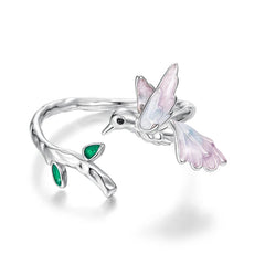 Blush Bird Adjustable Ring