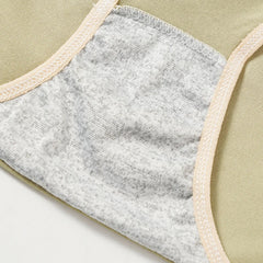 5PCS Women's Simple Seamless Mide Waist Underwear Comfortable Breathable Pure Cotton Crotch Student Panties