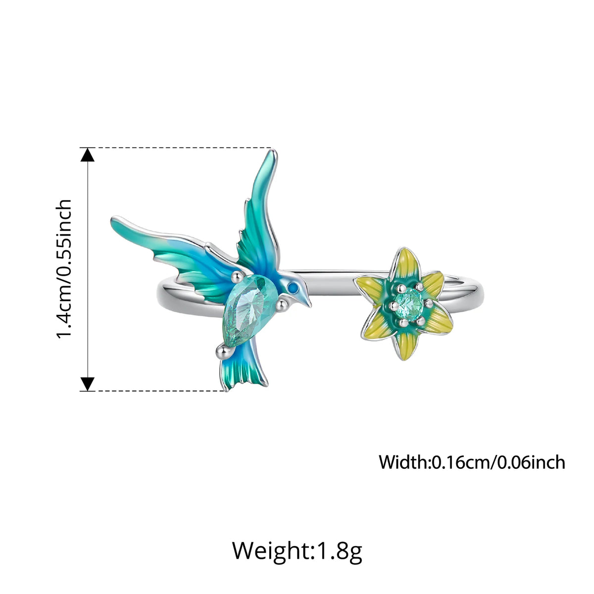 Garden Bird Adjustable Ring