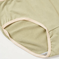 5PCS Women's Simple Seamless Mide Waist Underwear Comfortable Breathable Pure Cotton Crotch Student Panties