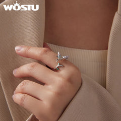 Blush Bird Adjustable Ring