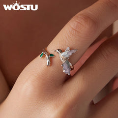 Blush Bird Adjustable Ring
