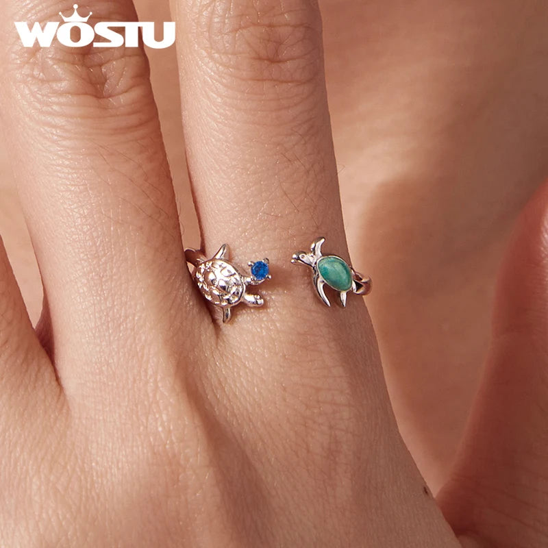 Sea Turtle Adjustable Ring