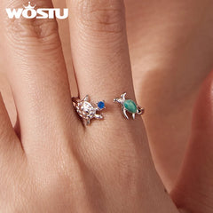 Sea Turtle Adjustable Ring