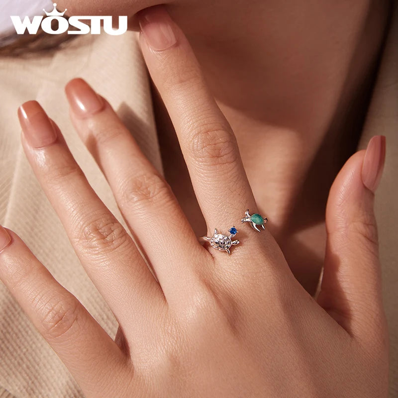 Sea Turtle Adjustable Ring