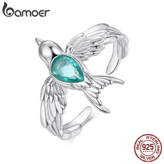 Spring Swallows Adjustable Ring