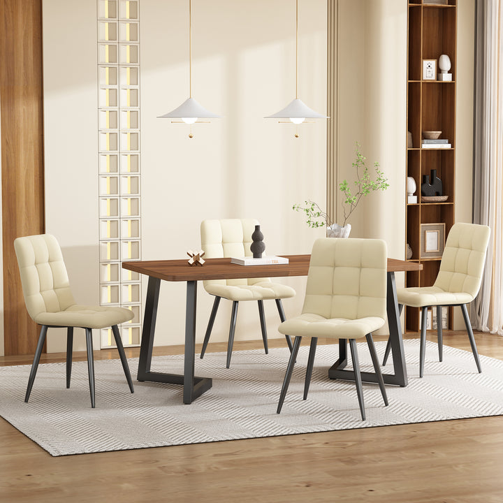 Industrial Wood and Metal Dining Table