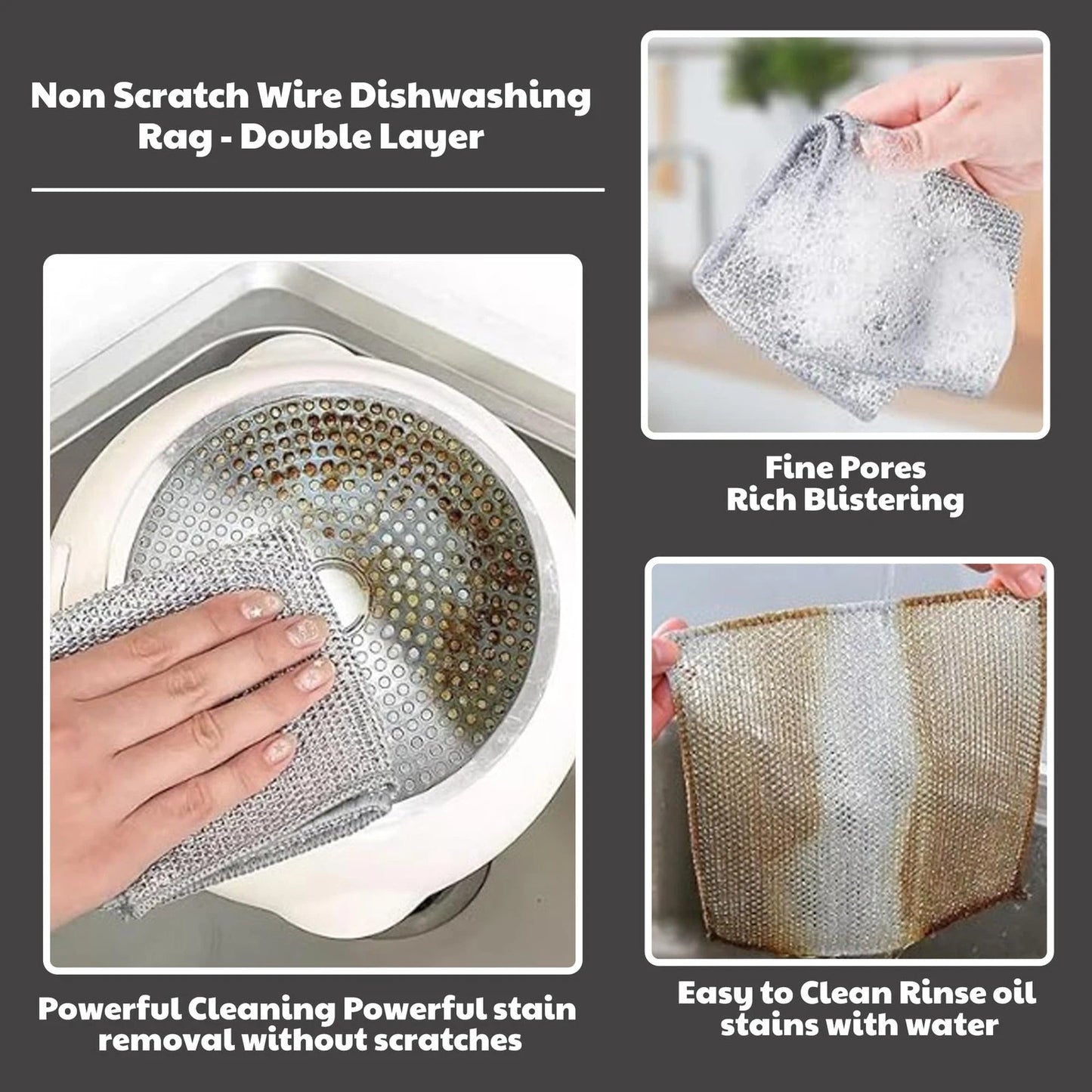 Double-Sided Kitchen Scrub Pads