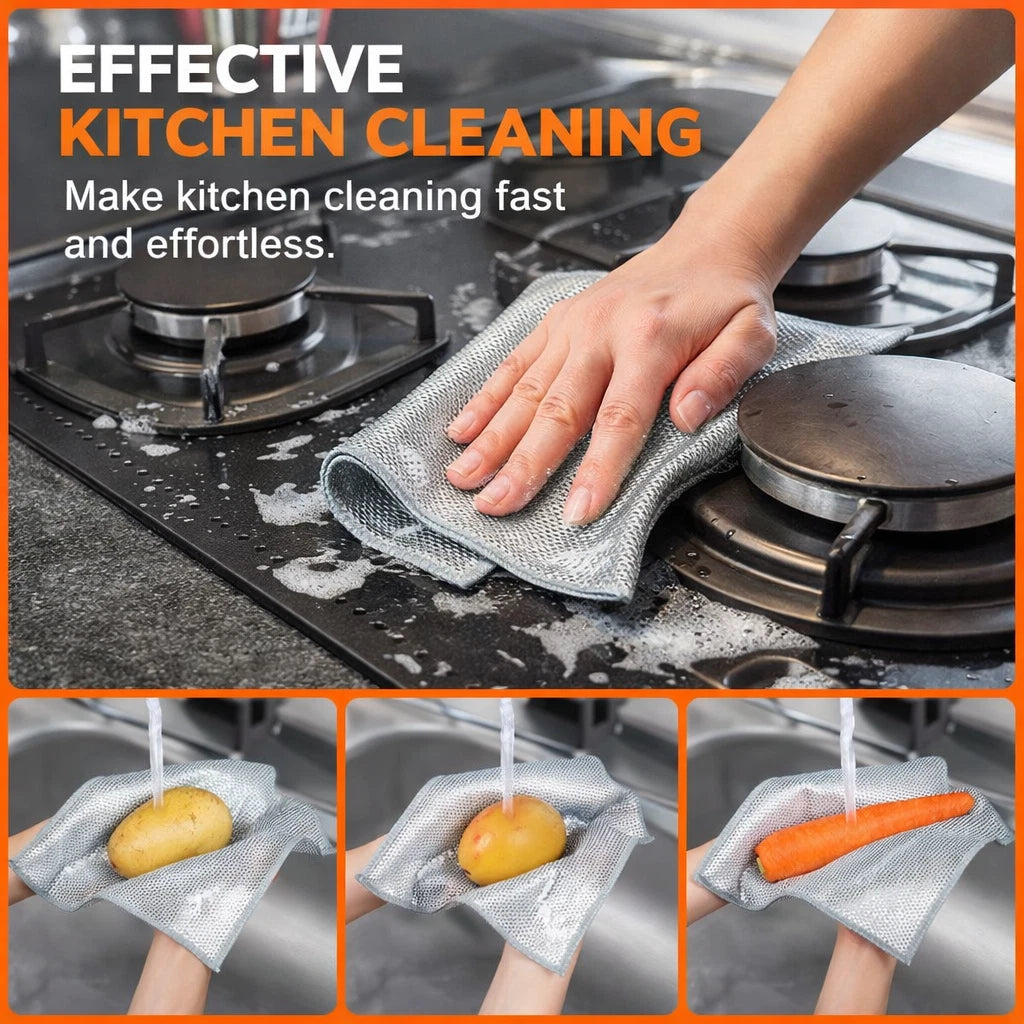 Double-Sided Kitchen Scrub Pads
