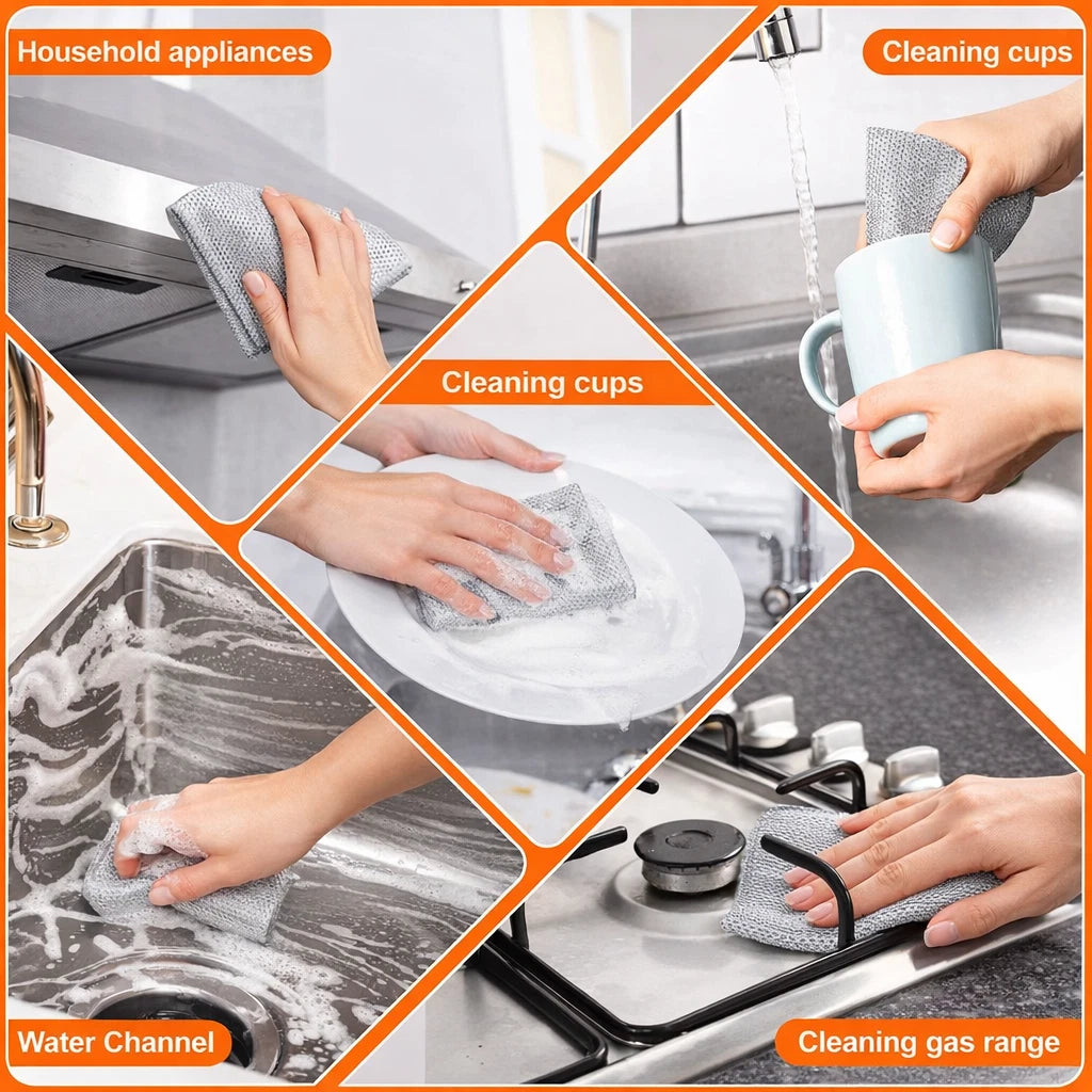 Double-Sided Kitchen Scrub Pads