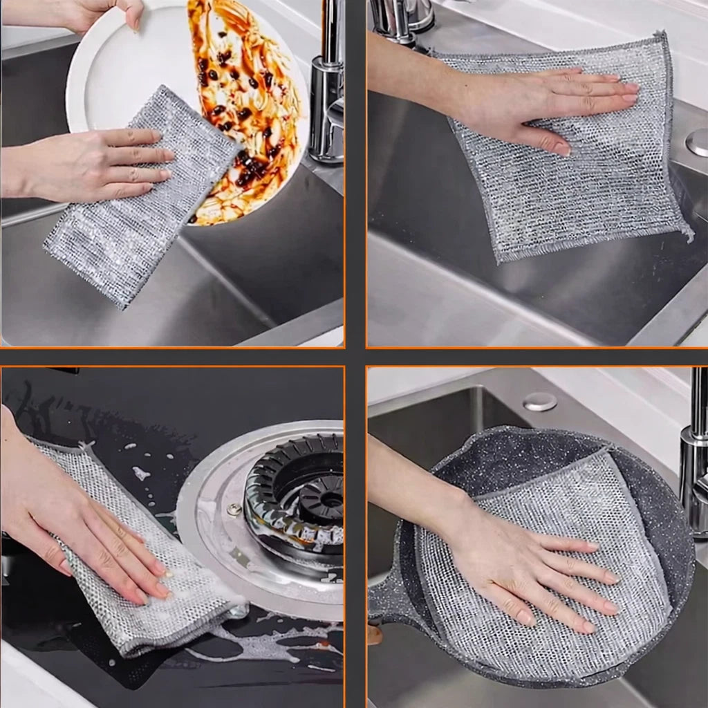 Double-Sided Kitchen Scrub Pads
